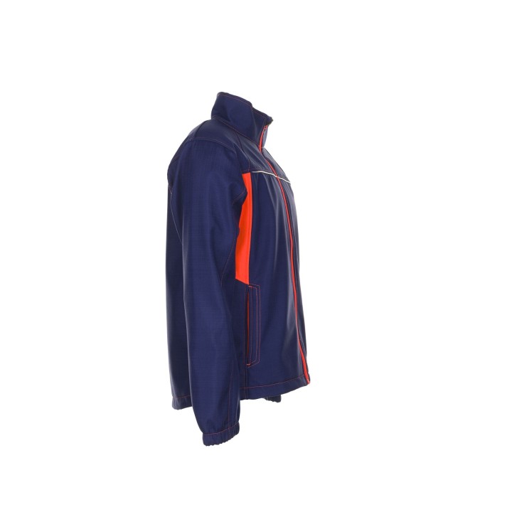 Veste de travail Softshell BASALT NEON PLANAM 6291 marine orange profil 1