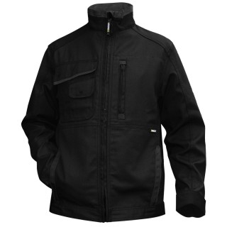 Veste de Travail canvas KENT Noir/Gris 65% P 35 % C 295 gr DASSY face