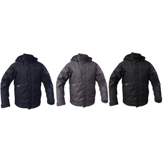 Veste hiver haut de gamme MINSK robuste et imperméable en trois couleurs