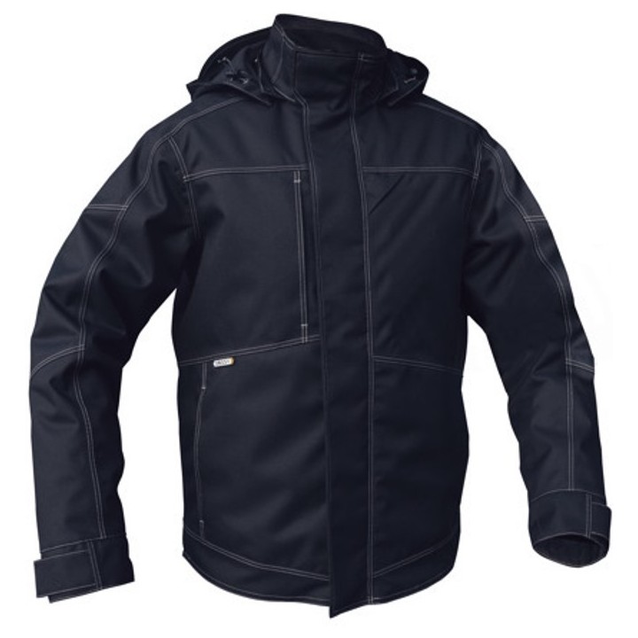 Veste hiver haut de gamme MINSK robuste et imperméable bleue nuit