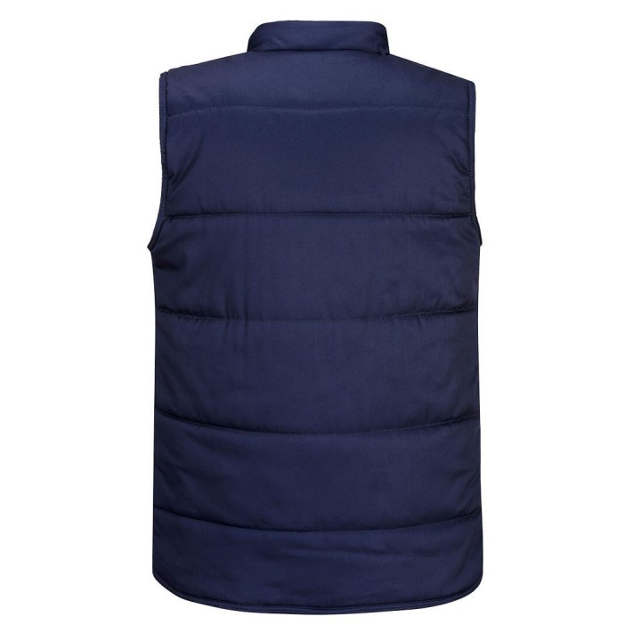 Gilet sans manche doudoune matelassée S414 marine PORWEST dos
