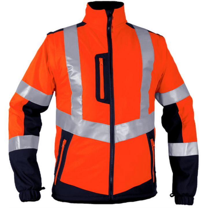 Gilet softshell manches amovibles classe 2 orange