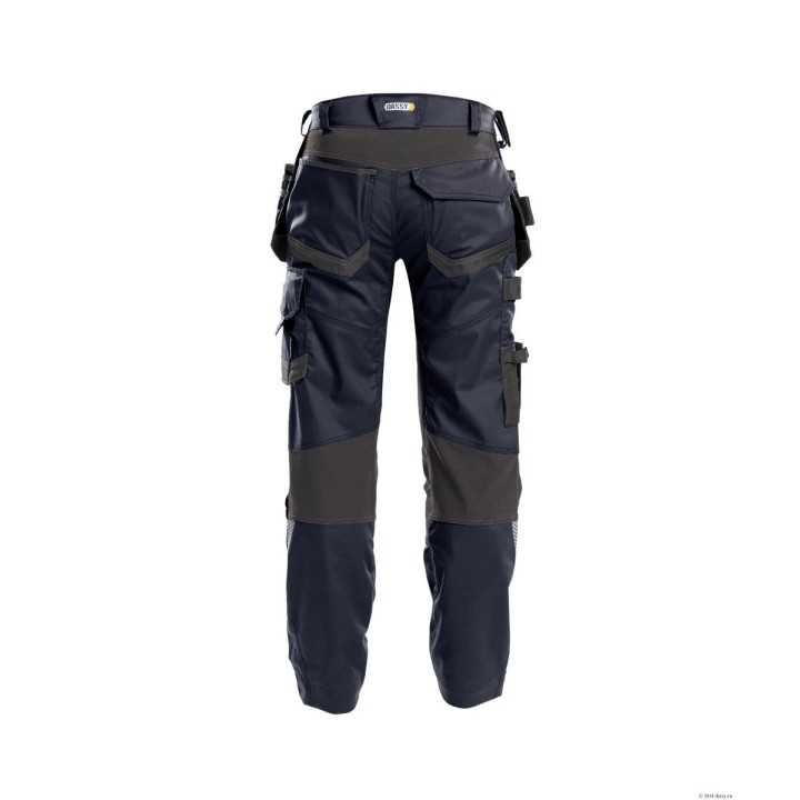 Pantalon de travail FLUX stretch D-Flex DASSY noir dos