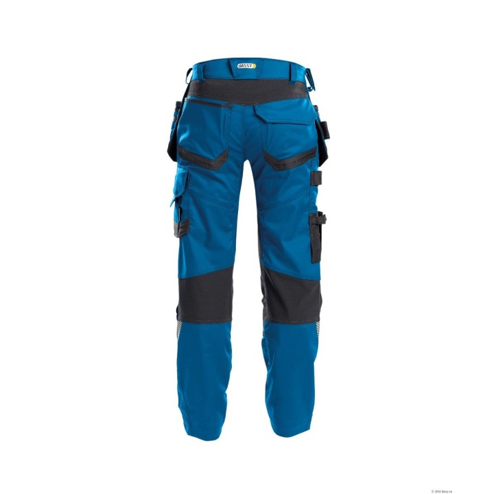 Pantalon de travail FLUX stretch D-Flex DASSY navy bleu dos