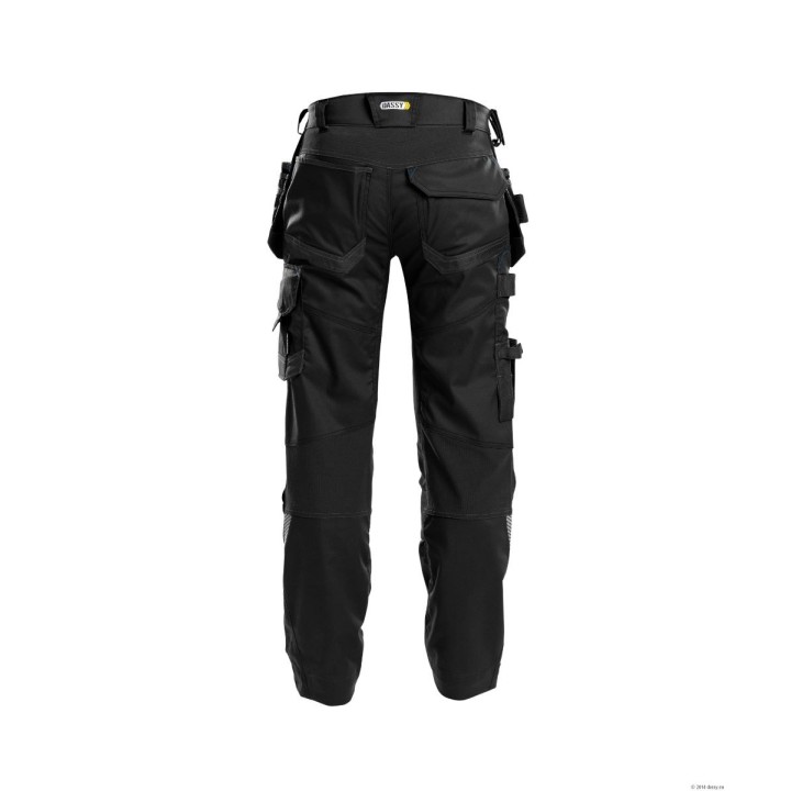 Pantalon de travail FLUX stretch D-Flex DASSY marine noir dos