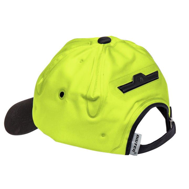 Casquette rafraîchissante HEADCOOM SMART ZIP INUTEQ jaune fluo
