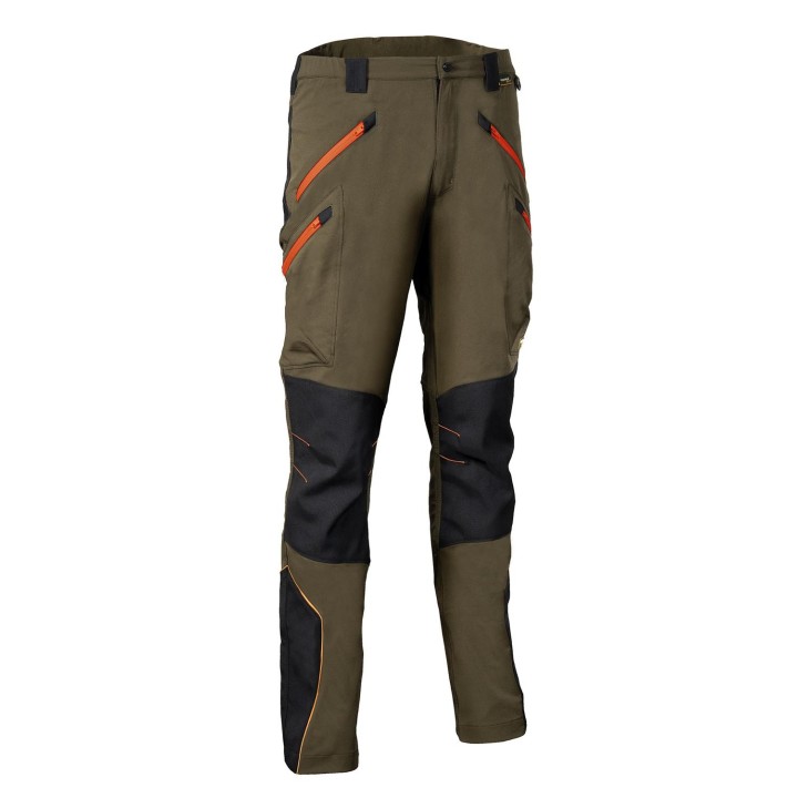 Pantalon ultra souple en stretch COFRA VELTEN taupe orange