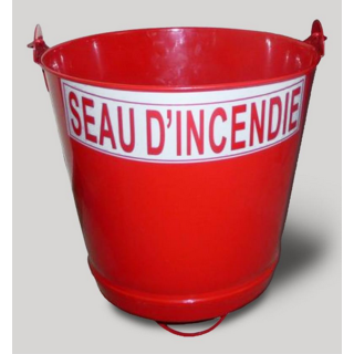 Seau à fond plat lutte Incendie DESAUTEL