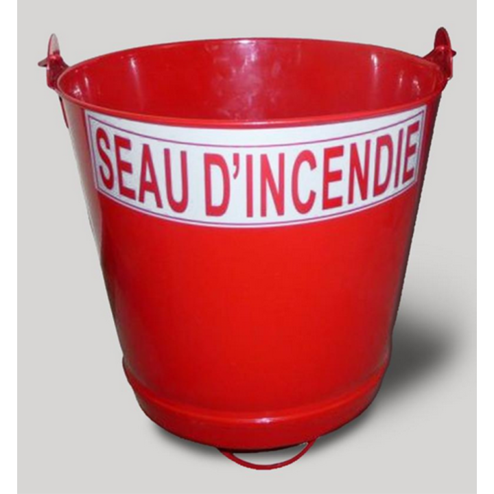 Seau à fond plat lutte Incendie DESAUTEL