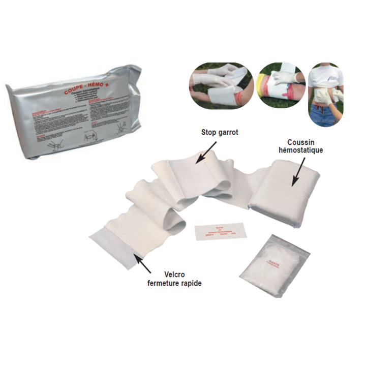 Coussin Hémostatique COUPE HEMO FRANCE NEIR