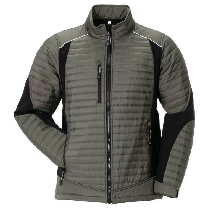 Veste doudoune froid travail et loisir homme AIR vert noir