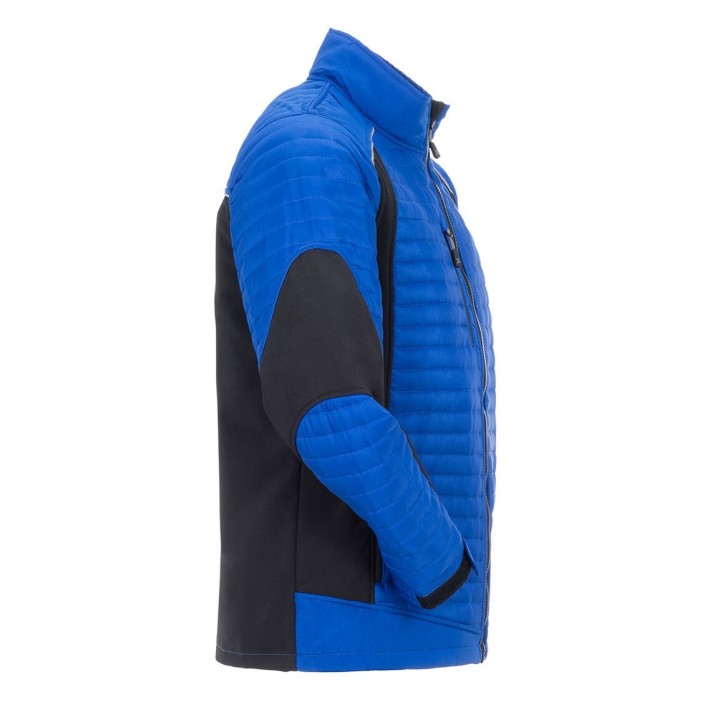 Veste doudoune froid travail et loisir homme AIR bleu noir profil