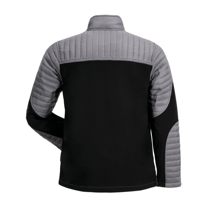 Veste doudoune froid travail et loisir homme AIR gris noir dos