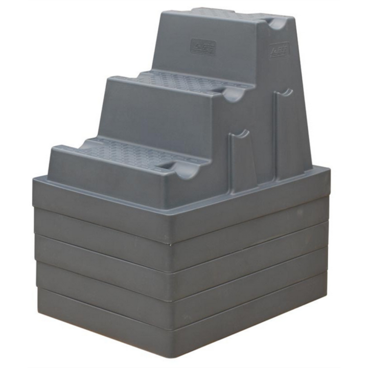 Escalier mobile rigide 3 marches milieu humide LA GEE stocké