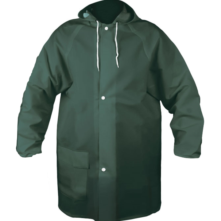 Veste de pluie verte imperméable résitante PTU 350 CHATARD