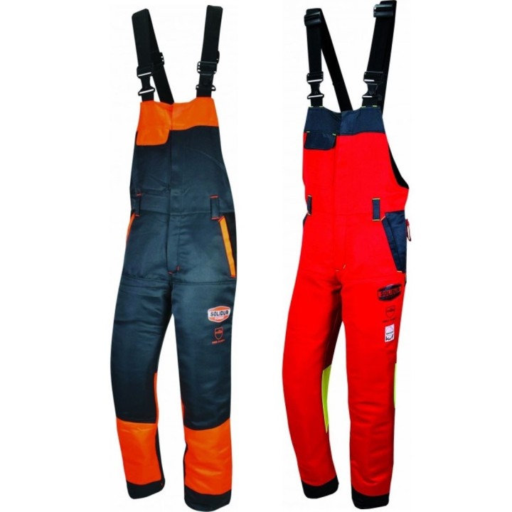Salopette anti coupure forestière classe1 Solidur