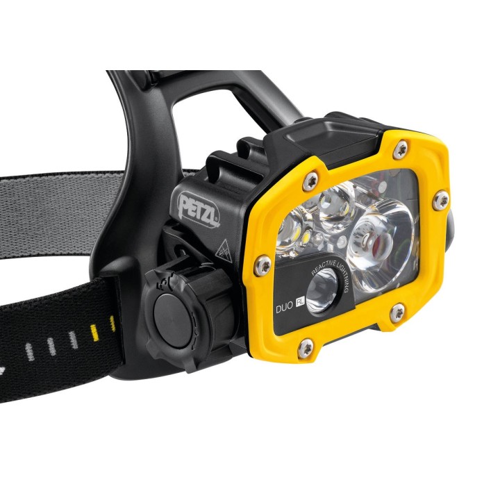 Lampe frontale puissante DUO RL PETZL 2800 lumens de profil