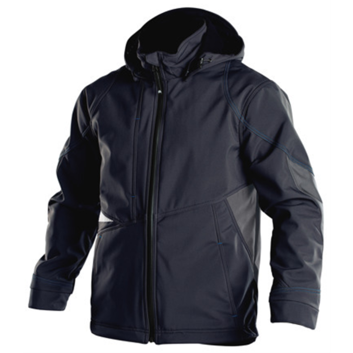 Veste de travail SOFTSHELL Gravity Dassy bleu nuit / noir