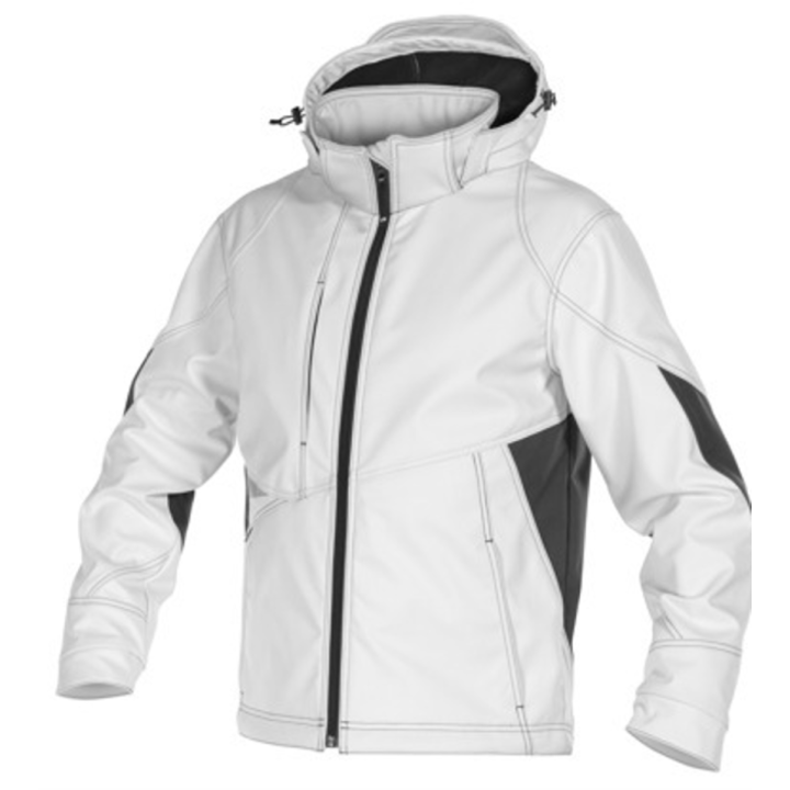 Veste de travail SOFTSHELL Gravity Dassy blanc / gris