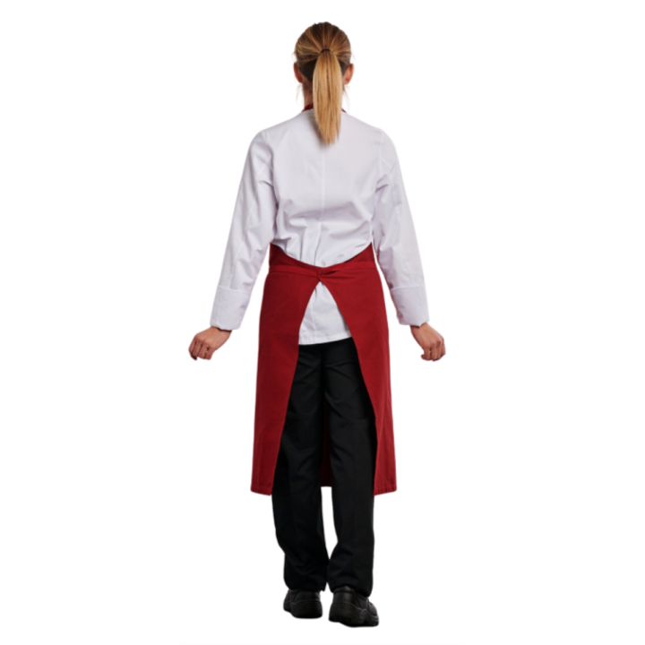 Tablier bavette coton 90 X 105 jardinage cuisine bordeaux