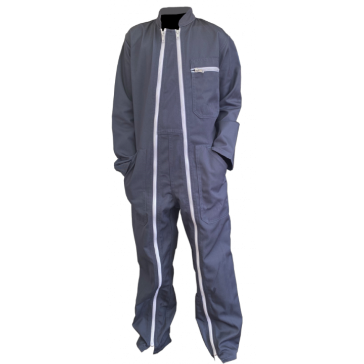 Combinaison travail enfant  junior 2 ZIPS grise PBV Sécurama
