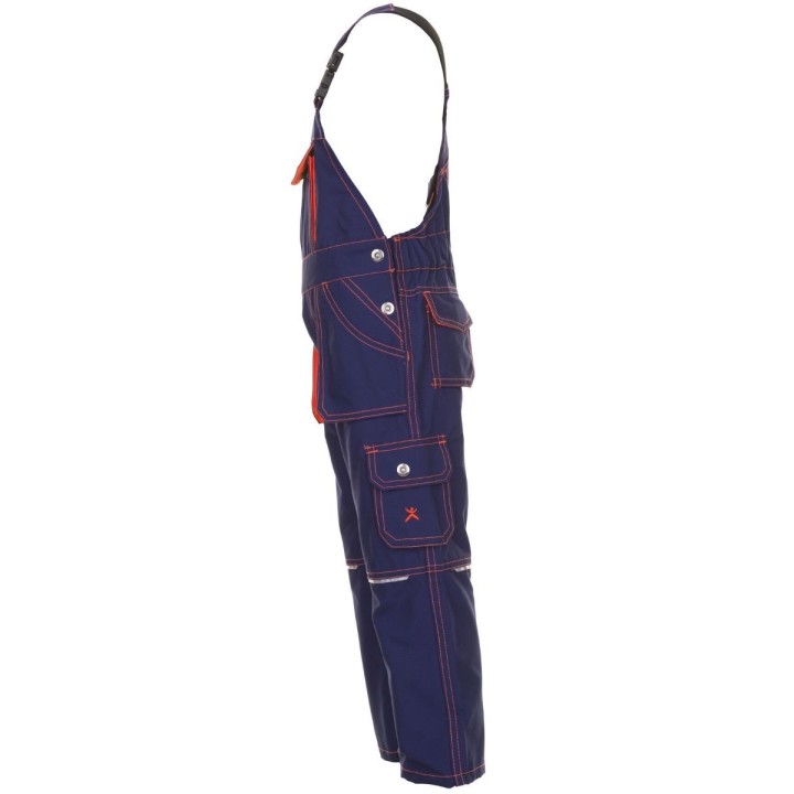 Salopette de travail enfant junior marine orange