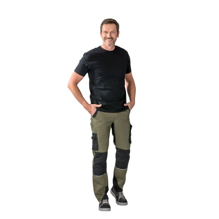 Pantalon de travail homme NORIT PLANAM vert olive noir