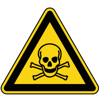 Panneau de danger matière toxique