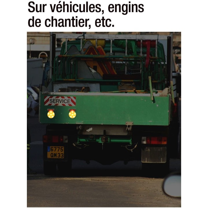 Lampe flash à leds solaire magnétique