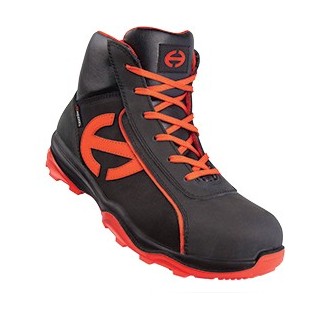 Chaussure sécurité haute RUN-R 300 HIGH S3 Noir / Orange Nubuck huilé