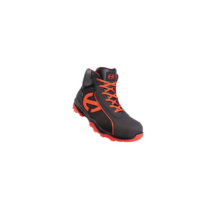 Chaussure sécurité haute RUN-R 300 HIGH S3 Noir / Orange Nubuck huilé