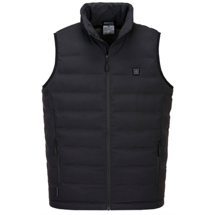 Doudoune de travail chauffante noire PORT WEST