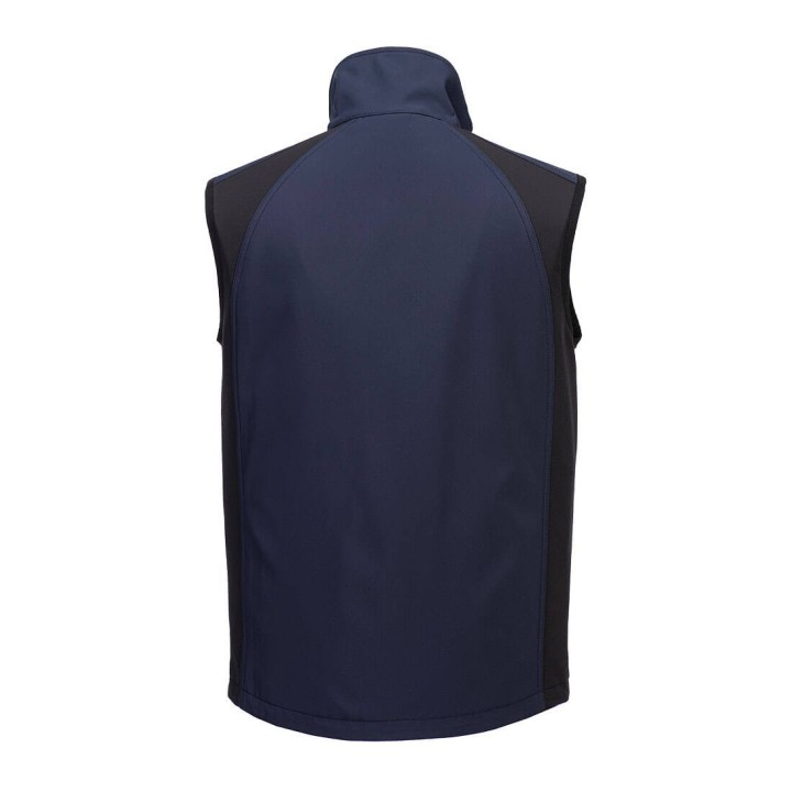 Gilet sans manche SOFTSHELL 2 couches Port West  marine dos