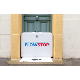 barrière anti-inondation gonflable FLOWSTOP sur porte  d'entrée