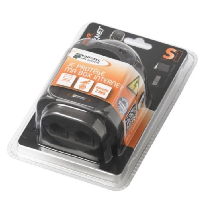 Parasurtenseur parafoudre Lan internet protection électrique INFOSEC emballage