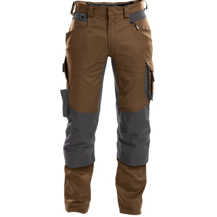 Pantalon de Travail Stretch DYNAX DASSY élasthanne  brun argile gris