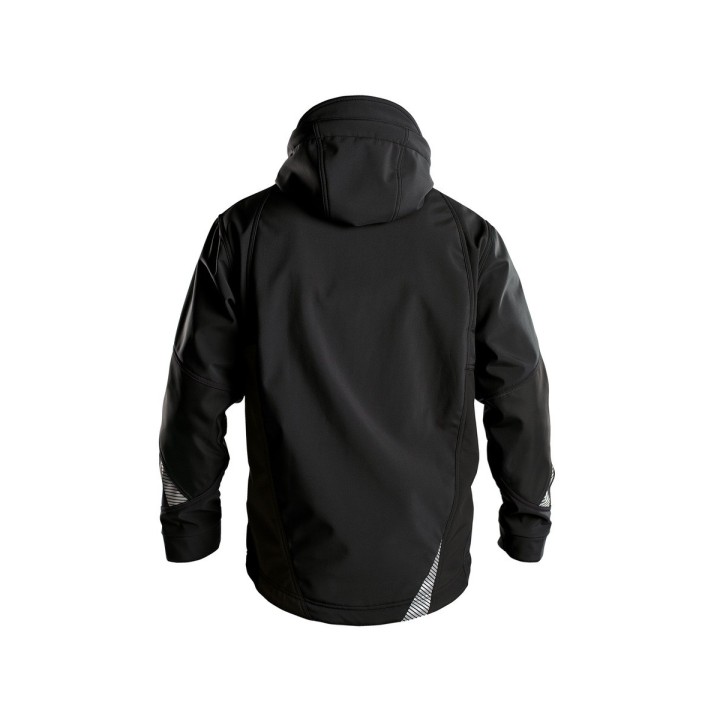 Veste de travail SOFTSHELL Gravity Dassy noir / noir dos