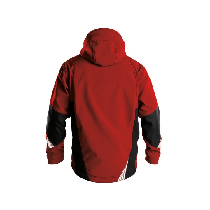 Veste de travail SOFTSHELL Gravity Dassy rouge dos