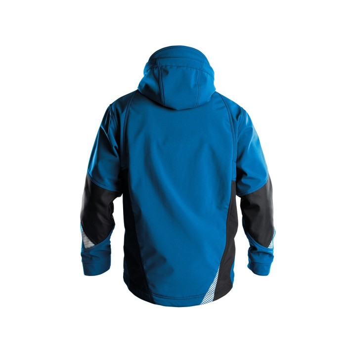 Veste de travail SOFTSHELL Gravity Dassy veste bleu azur / gris dos
