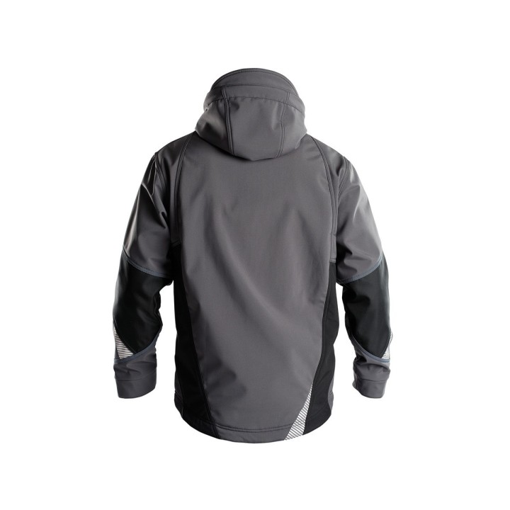 Veste de travail SOFTSHELL Gravity Dassy gris anthracite dos