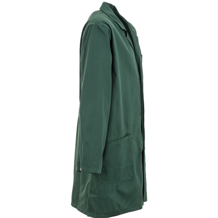 Blouse coton verte profil