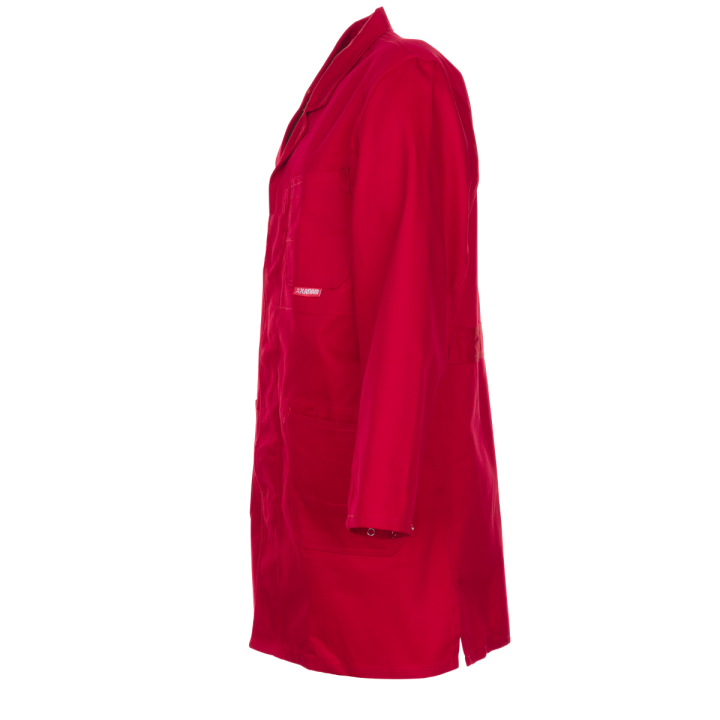 Blouse coton rouge profile