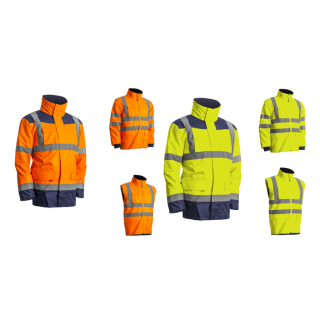 Parka KANATA haute visibilité petite et grande taille 4 en 1 COVERGUARD