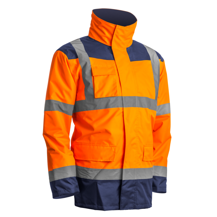 Parka KANATA haute visibilité petite et grande taille 4 en 1 COVERGUARD orange