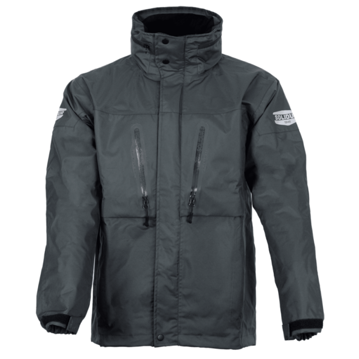 Veste de pluie imperméable grise respirante H2O SOLIDUR
