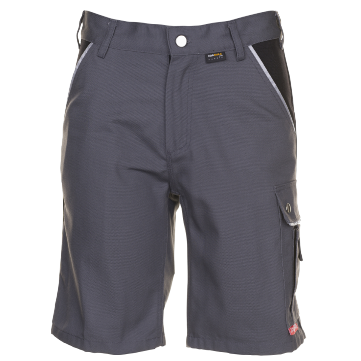 Bermuda de travail gris noir canvas Planam