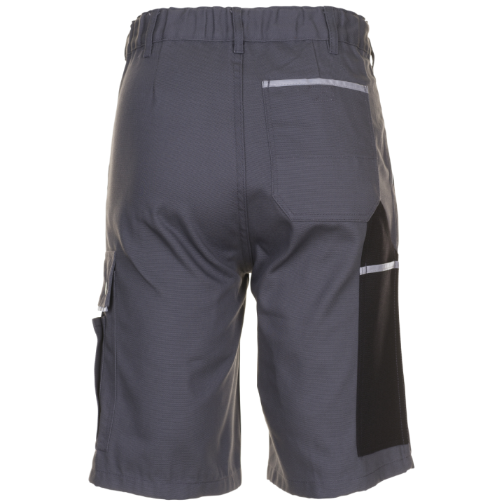 Bermuda de travail gris noir canvas Planam  dos