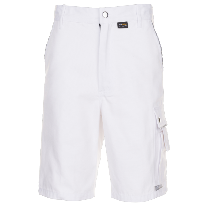 Bermuda de travail blanc canvas planam