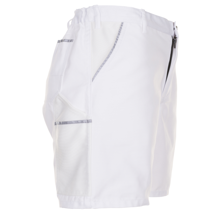 Bermuda de travail blanc canvas planam profil