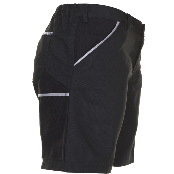 Bermuda de travail noir canvas planam profil